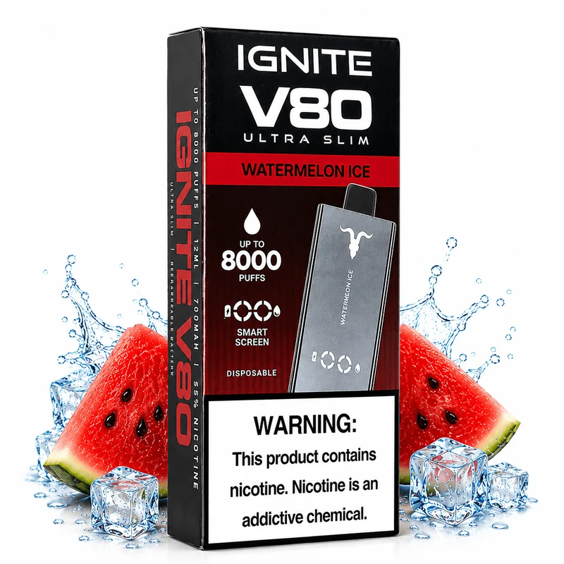 Pod Descartable Ignite V80 Ultra Slim Watermelon Ice