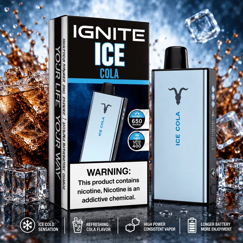 Pod descartable Ignite V400 40000 puffs Ice Cola