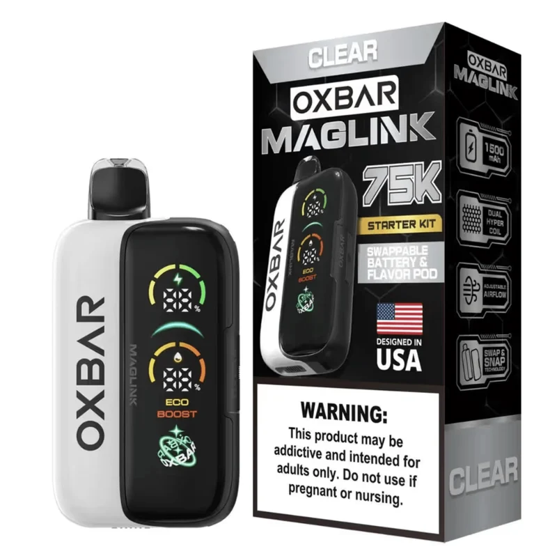 Pod descartable OXBAR Maglink Nixodine 75K Puffs Clear