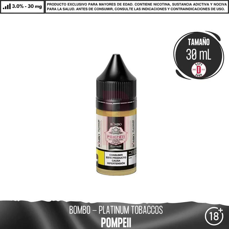 Bombo Platinum Tobaccos - Sales de Nicotina