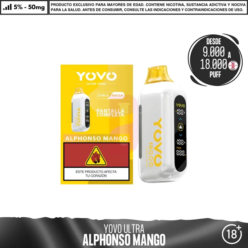 Yovo - Ultra 9000 a 18000 Puff