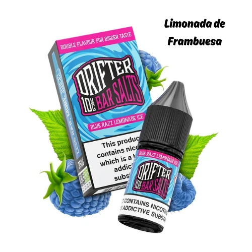 Sales de Nicotina Drifter Bar Blue Razz Lemonade Mad Blue Ice Salt