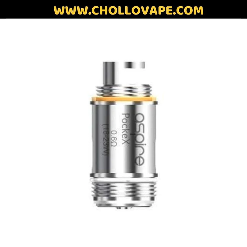 Resistencias Aspire PockeX 0,6 Ohm (Pack de 5)
