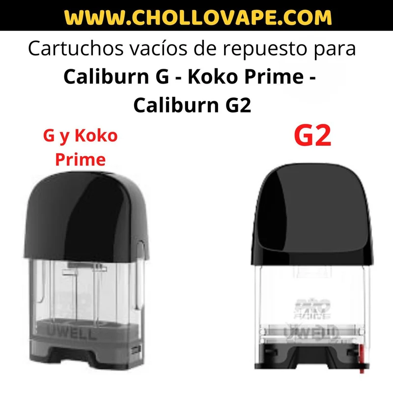 Depósito repuesto para Uwell Caliburn G, G2, Koko Prime