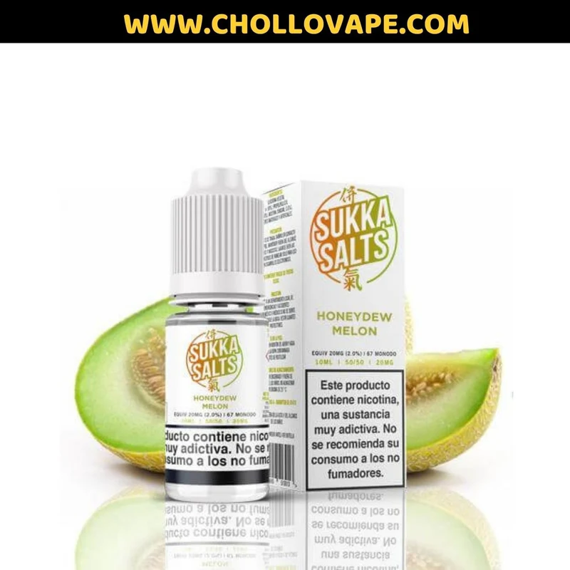 Sukka Salts - Honeydew Melon 10ml Sales de nicotina