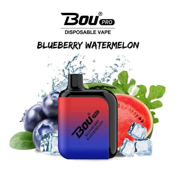 Bou Pro 7000 Puffs Blueberry watermelon 0% Nic.