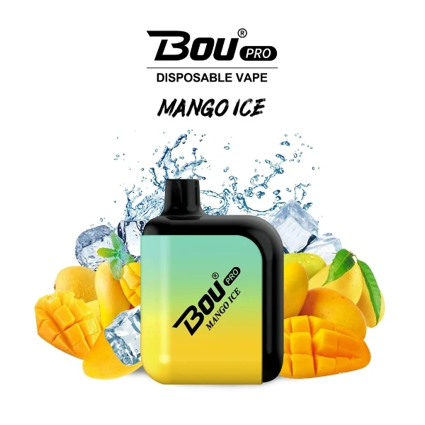 Bou Pro 7000 Puffs Mango Ice 0% Nic.