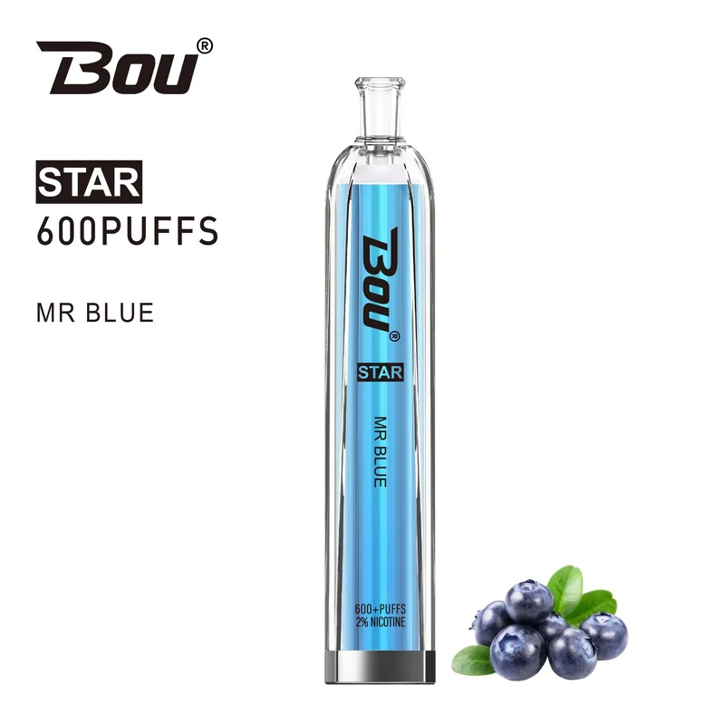 Vaper Desechable Bou Star 600 Puffs Mr Blue