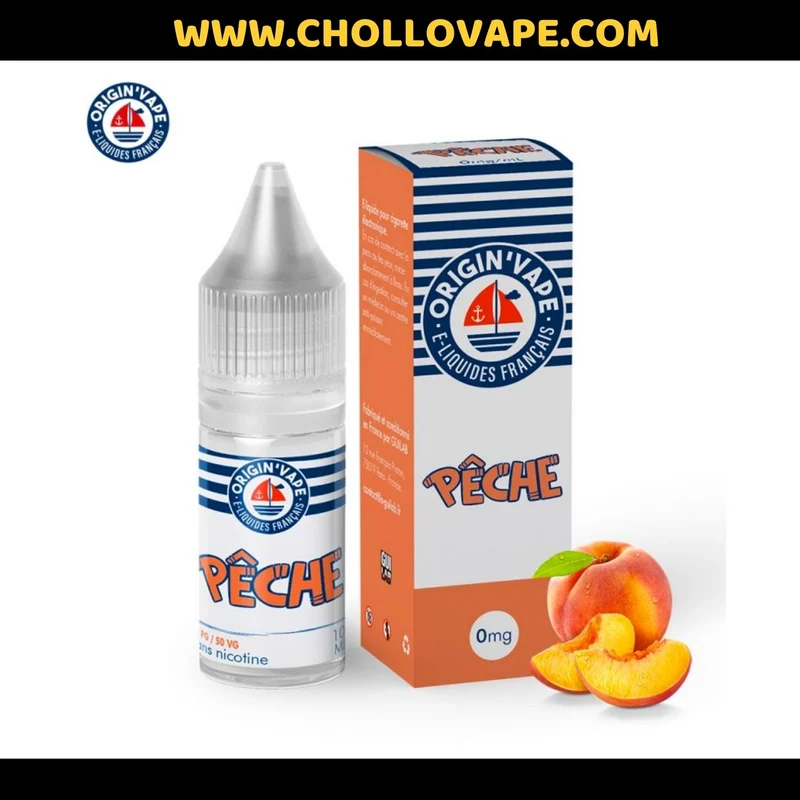 Origin vape 10ml Melocotón (Sin nicotina)