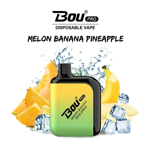 Bou Pro 7000 Puffs Melon Pineapple Banana 0% Nic.