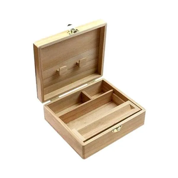 Caja de madera con ruedas
