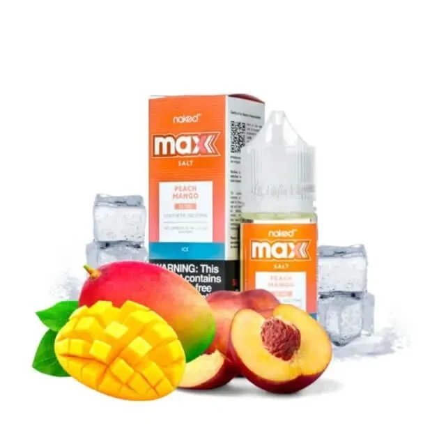Liquido Naked Max Salt Nic Peach Mango Ice 30ml