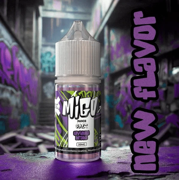 Liquido Migo Salt Nic Uvinha Braba Ice 30ml