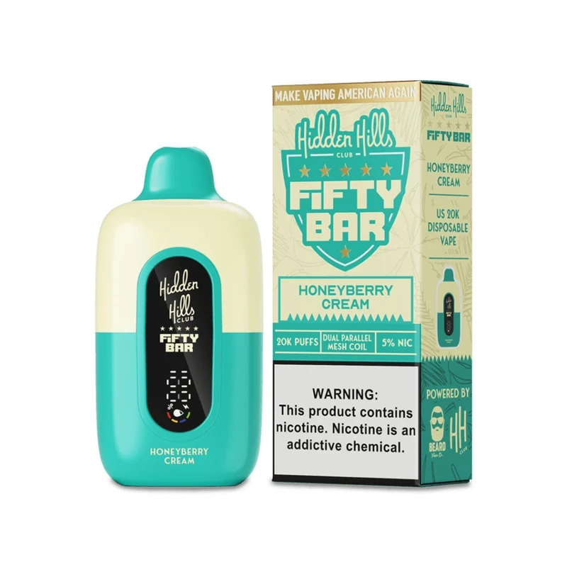 Pod descartable Fifty Bar Honeyberry Cream 20000 puffs (origen USA)