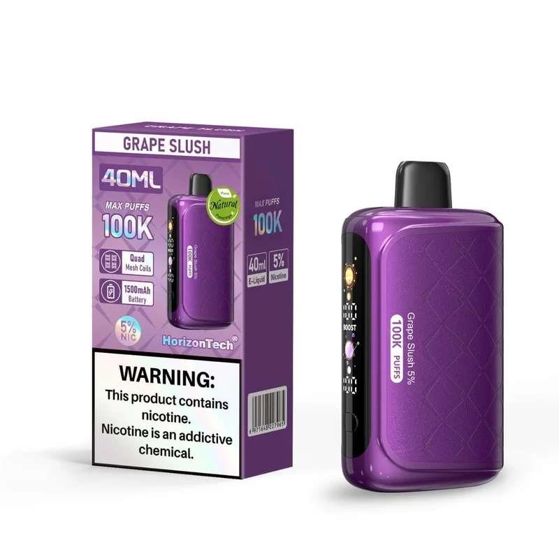 Pod descartable Horizon Tech 100k Grape Slush 100.000 Puffs