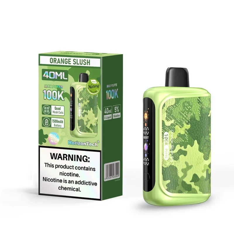 Pod descartable Horizon Tech 100k Orange Slush 100.000 Puffs