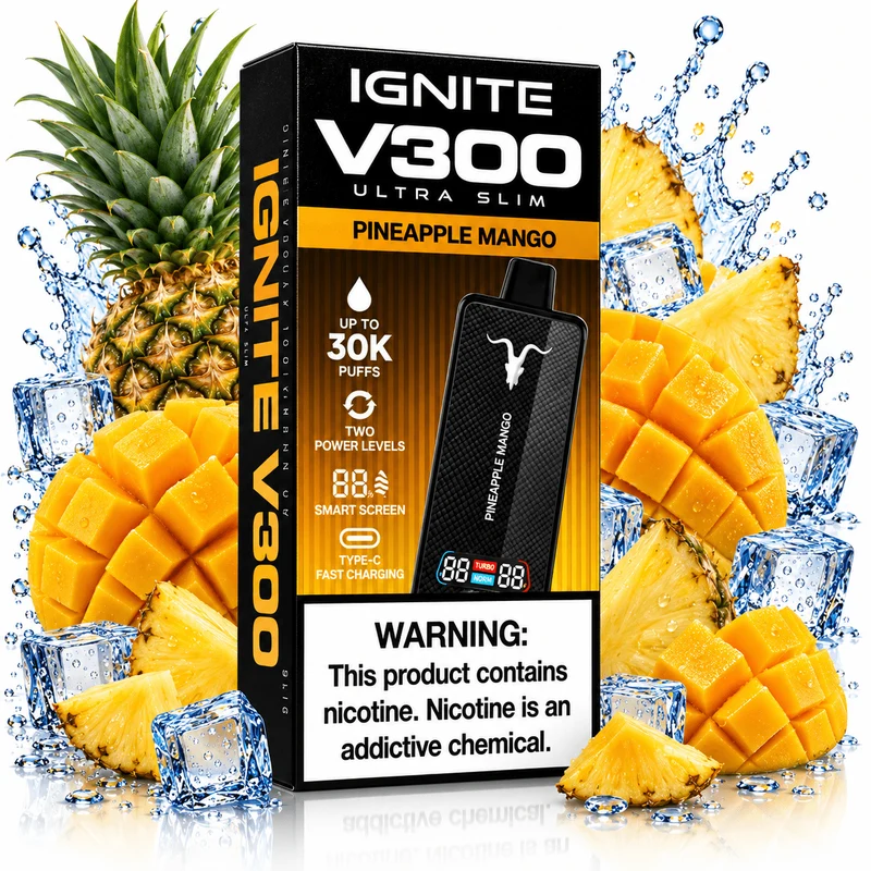 Pod descartable Ignite V300 Ultra Slim Pineapple Mango 30K