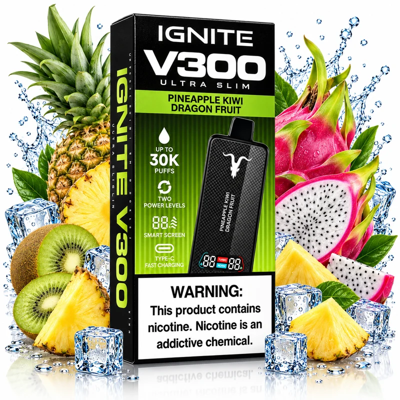 Pod descartable Ignite V300 Ultra Slim Pineapple Kiwi Dragonfruit 30K