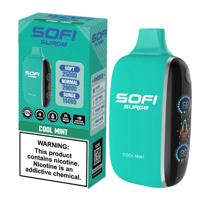 Pod descartable Sofi Surge Cero Nicotina Cool Mint 25000 puffs