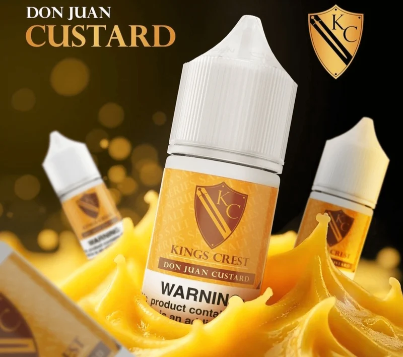 Líquido King's Crest Don Juan Custard Salt Nic 30ml