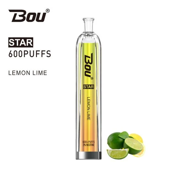 Vaper Desechable Bou Star 600 Puffs Lemon Lime