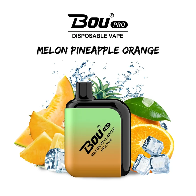 Bou Pro 7000 Puffs Melon Pineapple Orange 0% Nic.