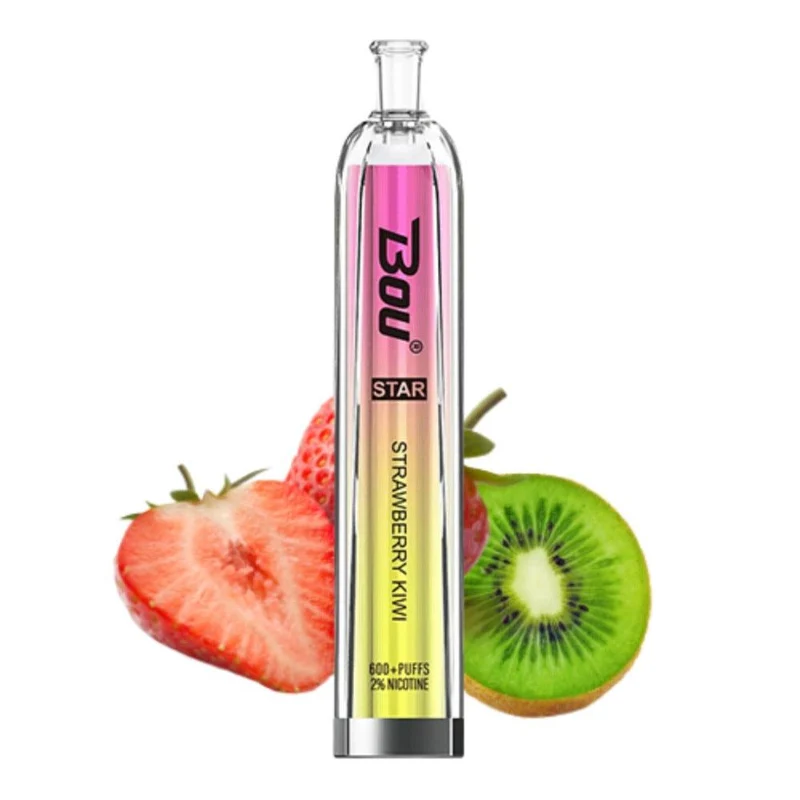 Vaper Desechable Bou Star 600 Puffs Strawberry Kiwi Ice