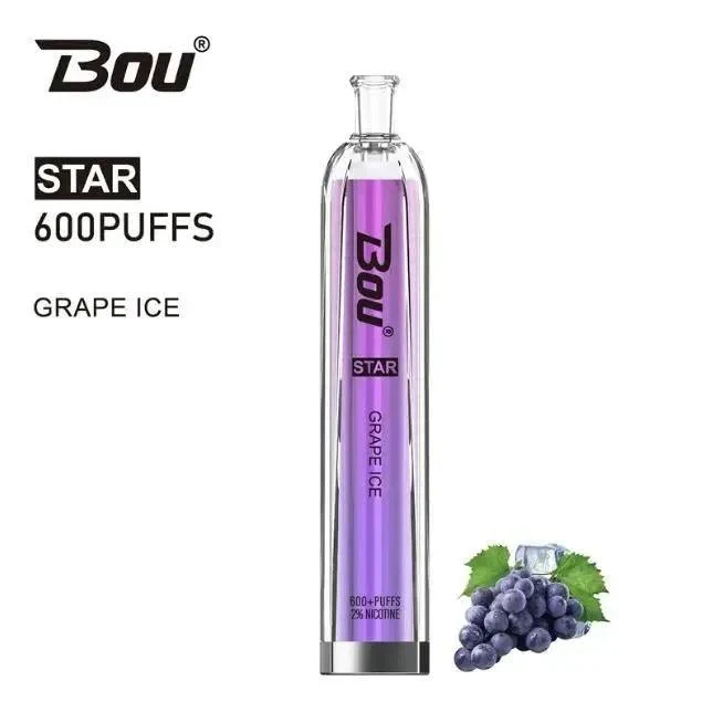 Vaper Desechable Bou Star 600 Puffs Grape Ice