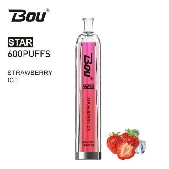 Vaper Desechable Bou Star 600 Puffs Strawberry Ice