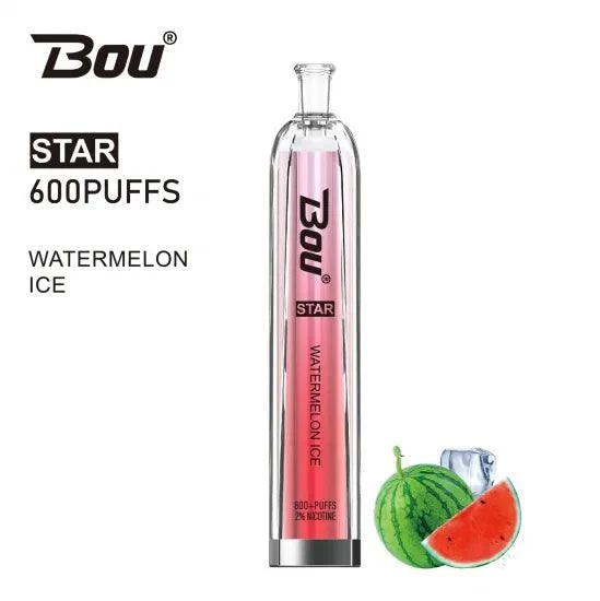 Vaper Desechable Bou Star 600 Puffs Watermelon Ice