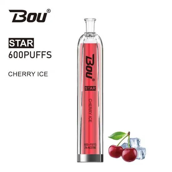 Vaper Desechable Bou Star 600 Puffs Cherry Ice