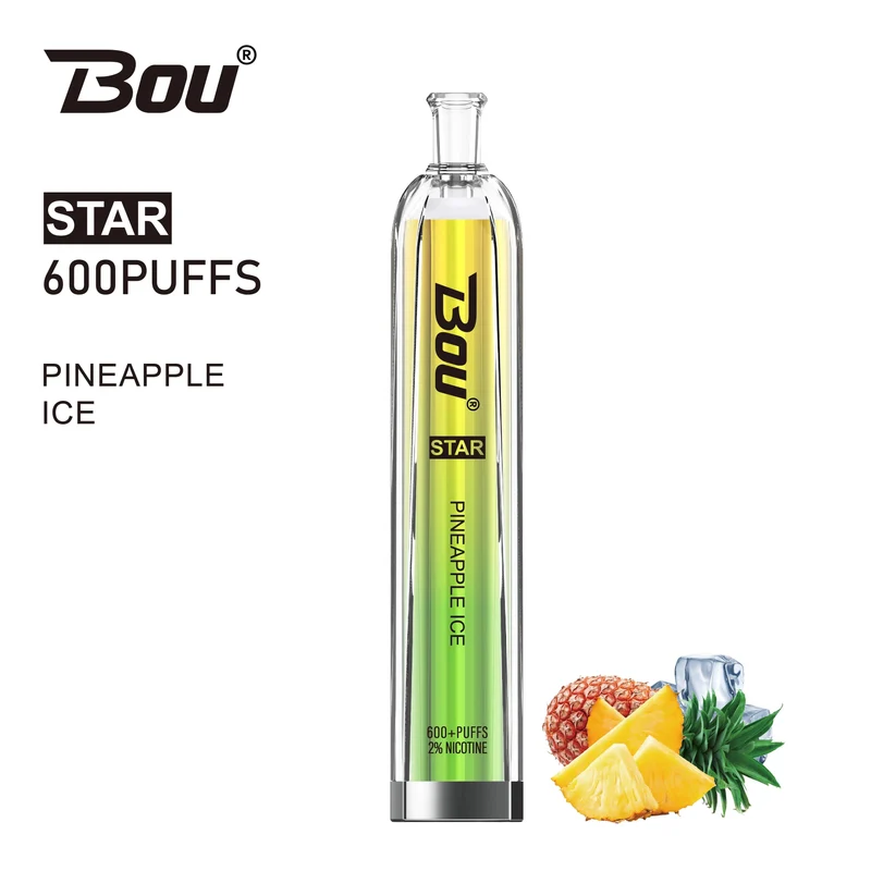 Vaper Desechable Bou Star 600 Puffs Pineapple Ice