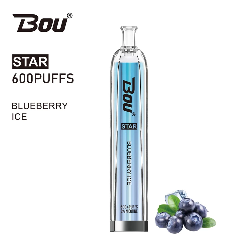 Vaper Desechable Bou Star 600 Puffs Blueberry Ice