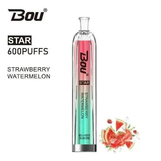 Vaper Desechable Bou Star 600 Puffs Strawberry Watermelon