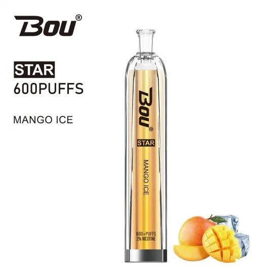 Vaper Desechable Bou Star 600 Puffs Mango Ice