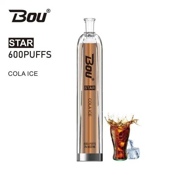 Vaper Desechable Bou Star 600 Puffs Cola Ice