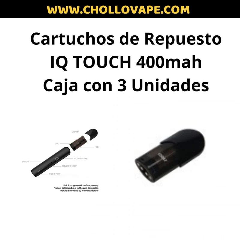 Cartuchos IQ Touch Pod Kit (3 Unidades)