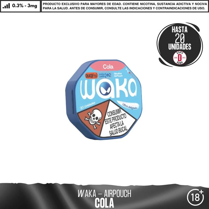 WAKA - Air Pouch - Bolsas de Nicotina
