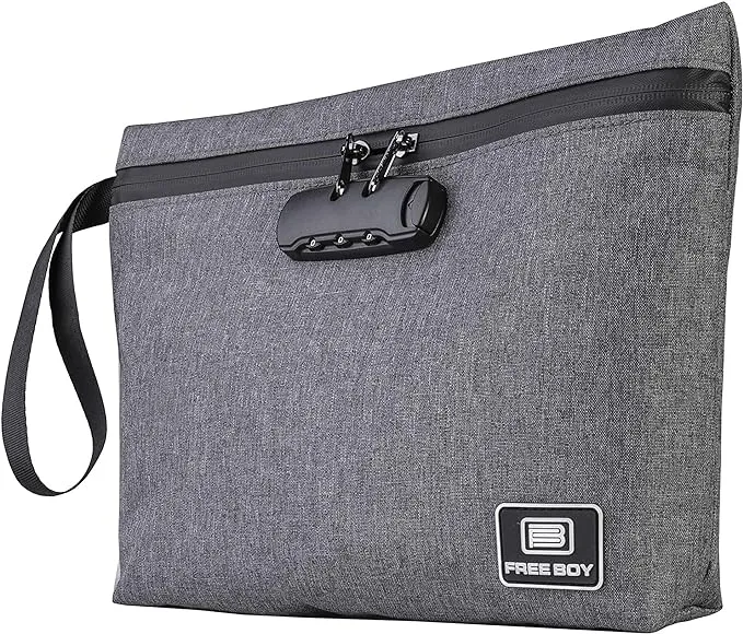 Free Boy Estuche Anti Olor con Candado de Combinación — Bolsa Smell Proof Carbón Activado