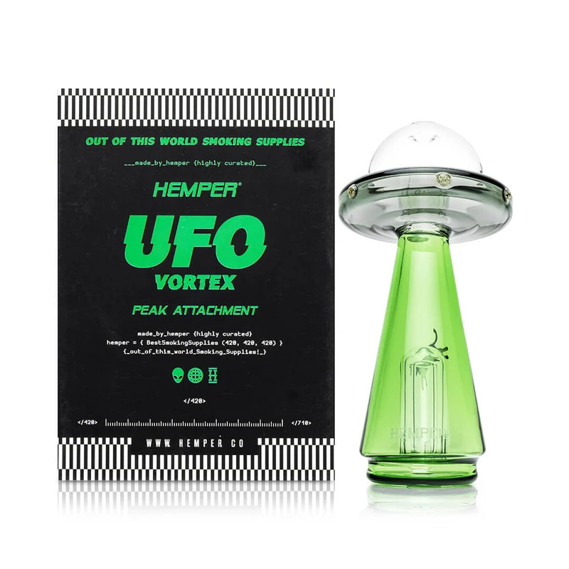 Hemper UFO Vortex — Vidrio OVNI para Puffco Peak