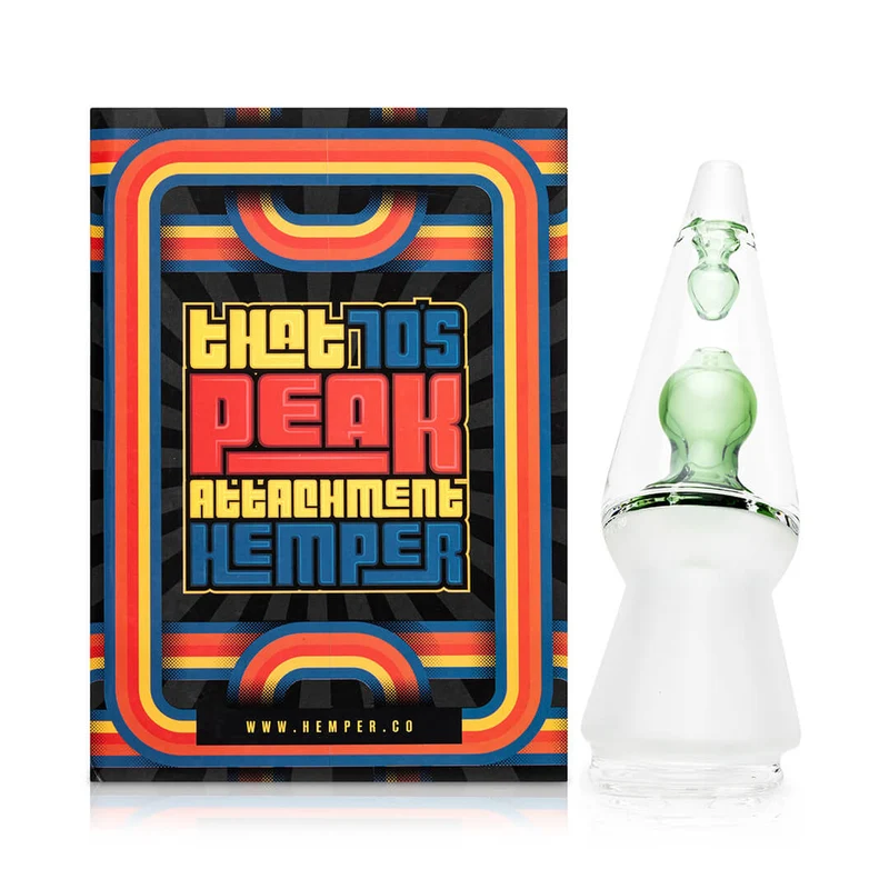 Hemper That 70's — Vidrio Retro Lava Lamp para Puffco Peak