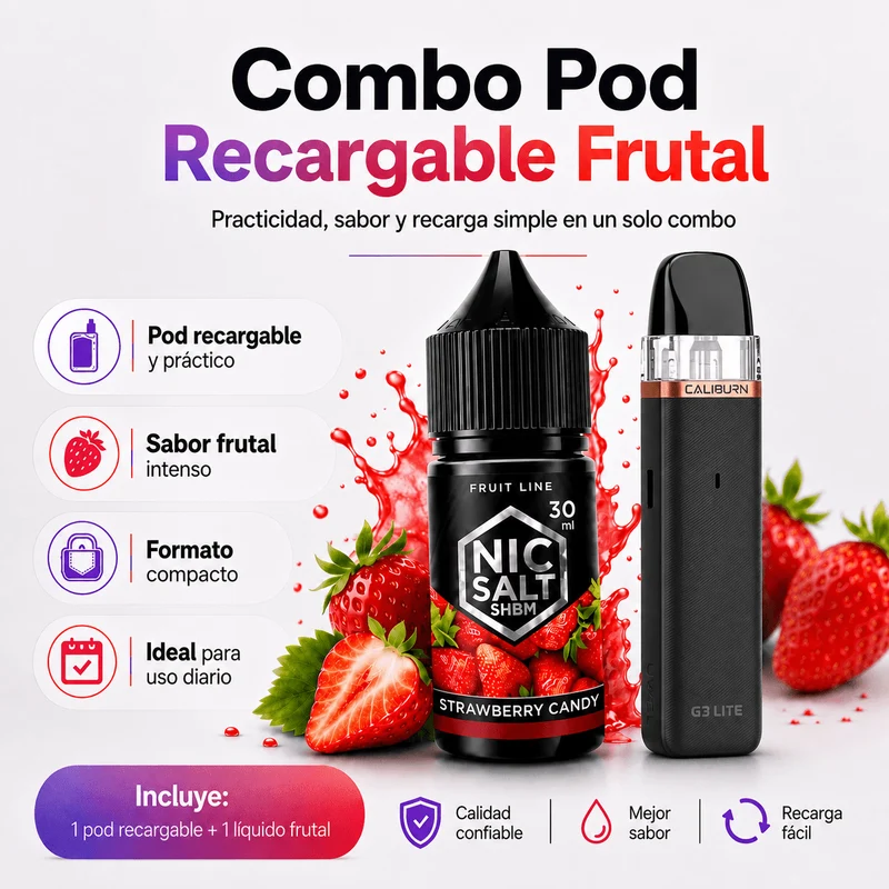 Combo Pod Recargable Frutal