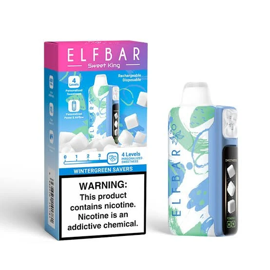 Pod descartable ElfBar Sweet King 40000 Puffs Wintergreen Savers