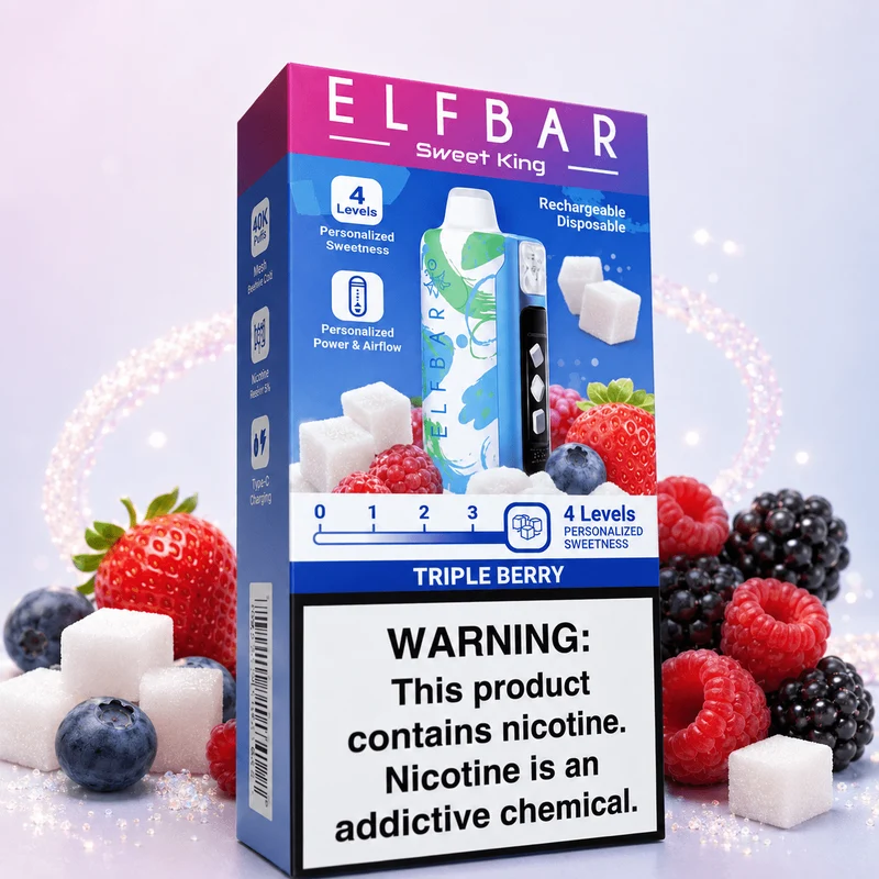 Pod descartable ElfBar Sweet King 40000 Puffs Triple Berry