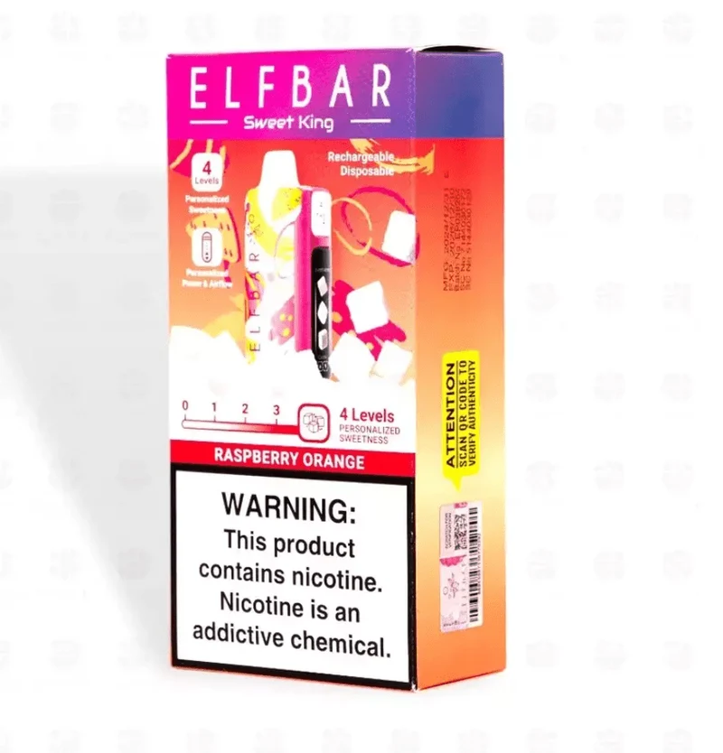 Pod descartable ElfBar Sweet King 40000 Puffs Raspberry Orange