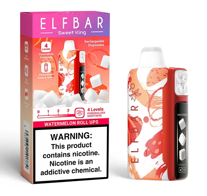 Pod descartable ElfBar Sweet King 40000 Puffs Watermelon Roll Up