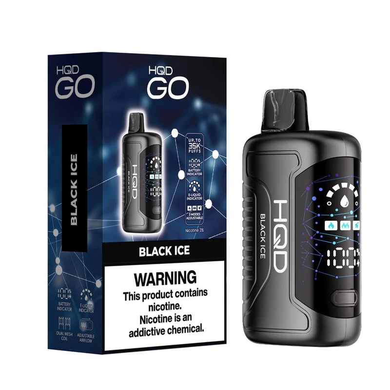 Pod Descartable HQD GO 35K Black Ice 35000 Puffs