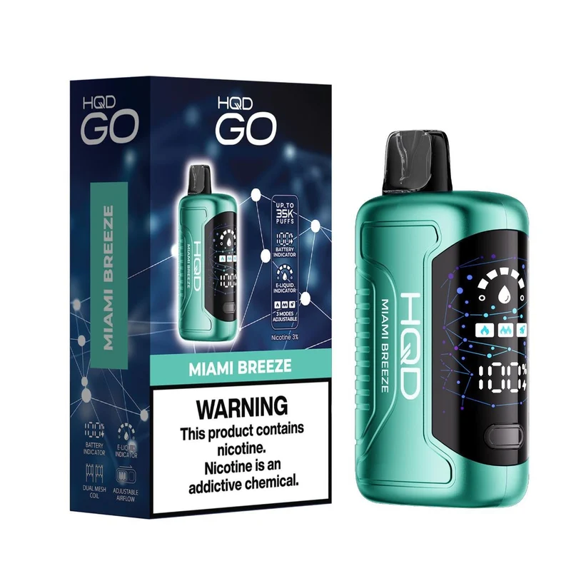 Pod Descartable HQD GO 35K Miami Breeze 35000 Puffs