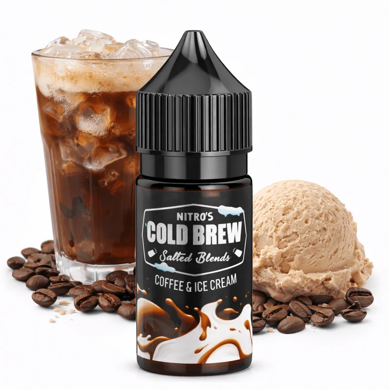 Líquido Cold Brew Salt Nic Coffee and Ice Cream 30ml