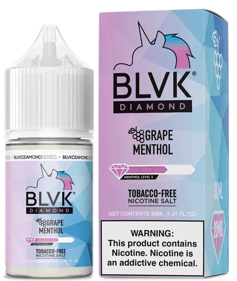 Líquido BLVK Salt Nic Diamond Grape Menthol 30ml